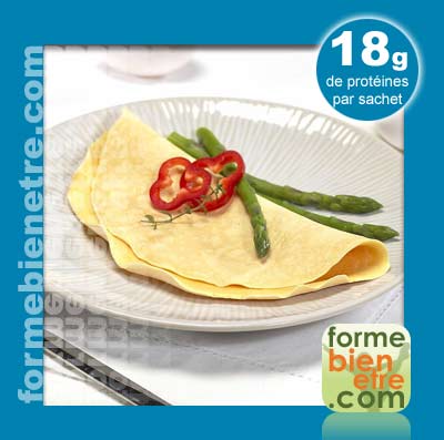 Omelette hyperprotine au fromage