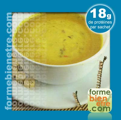 Soupe hyperprotine curry
